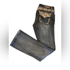 Grace in LA Dark Denim Boot Cut Jeans